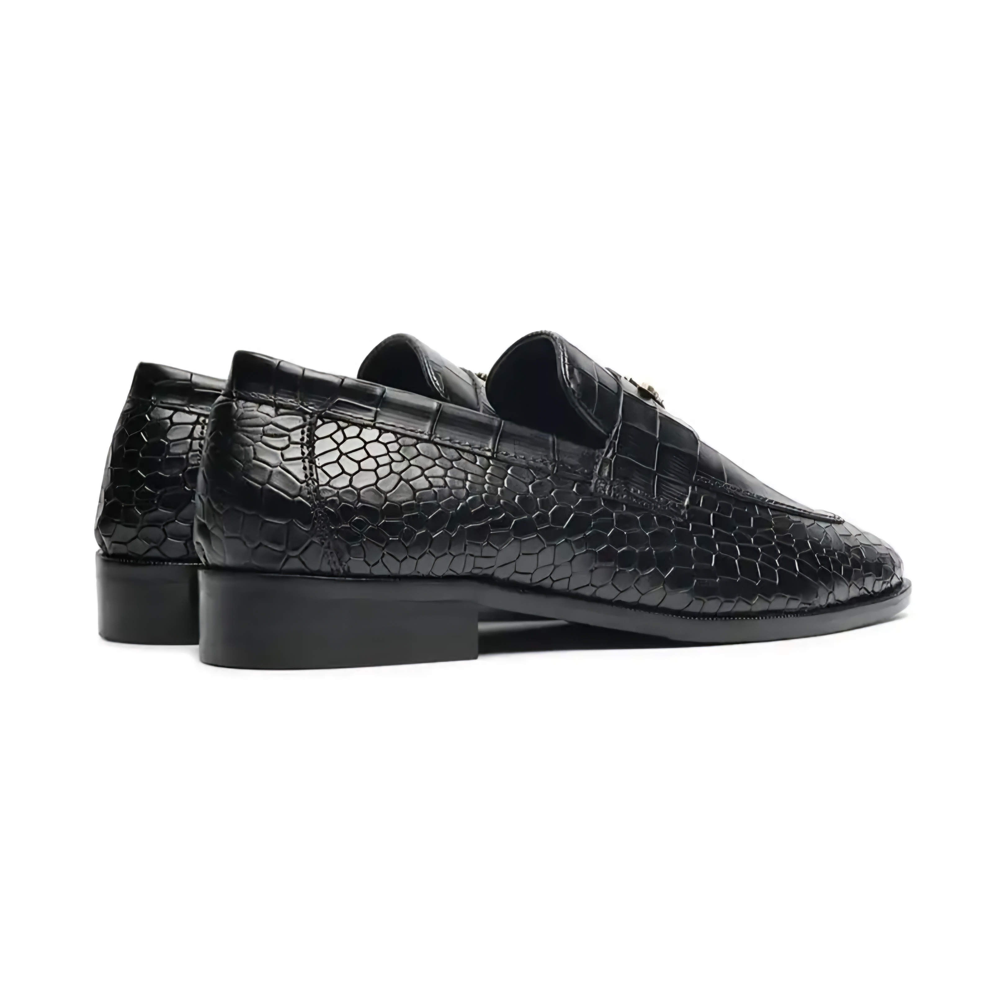 RoyalSole Men Textured Tunit Cherry Loafer Wooden Sole